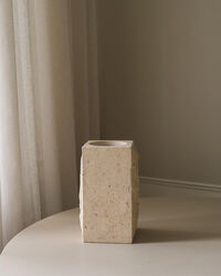 Edge Vase Large Limestone