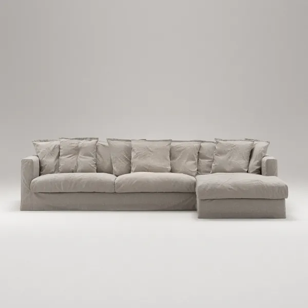 Le Grand Air Kolmipaikkainen Sohva Pellava Divaani Oikea Future Grey