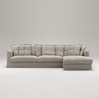 Le Grand Air Kolmipaikkainen Sohva Pellava Divaani Oikea Future Grey