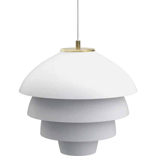 Valencia Pendant Ø18 Flat White / Brass
