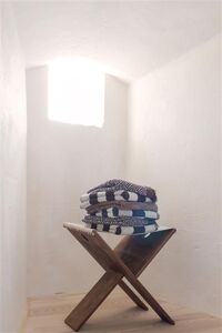 Retro Badehåndklæde 70x133 cm Chocolate