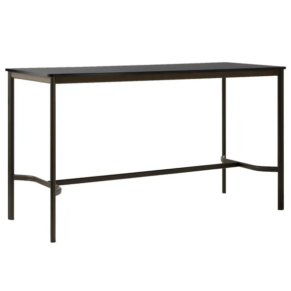 Drip HW64 Barbord 80x190x105 cm Svart Laminat / Brons