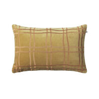 Tattersall Tyynynpäällinen 40x60 cm Forest Green / Konjakinruskea