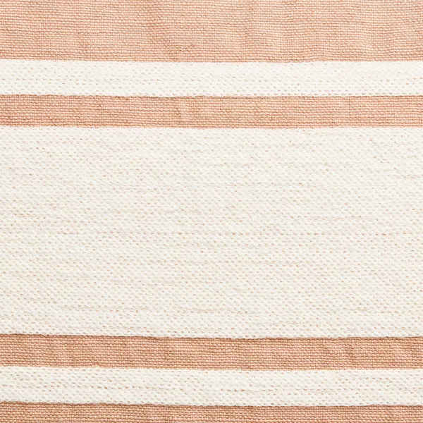 Embroidery Center Striped Linen/Cotton Pude 40x60 cm Beige/Offwhite