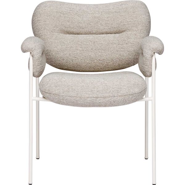 Spisolini Stol Pearl White Ben / Stof Barnum Sand