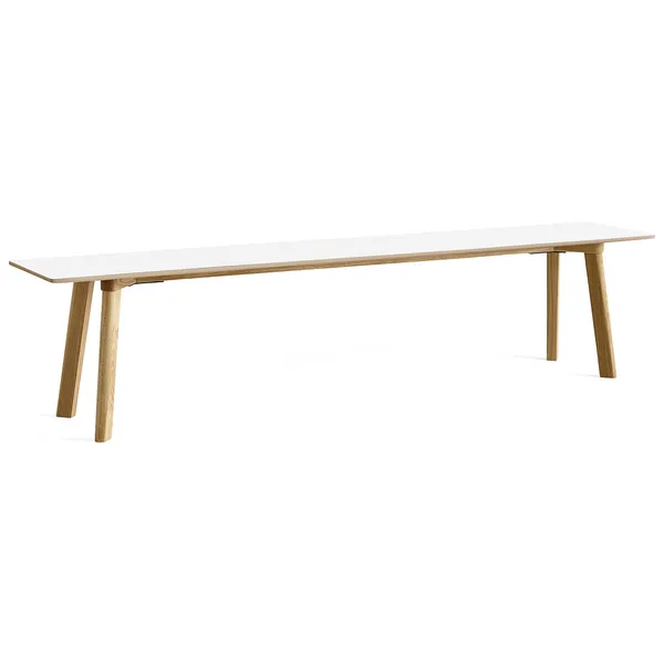 CPH Deux 215 2.0 Bänk 200 cm Pearl White / Vattenbaserad Lackad Ek