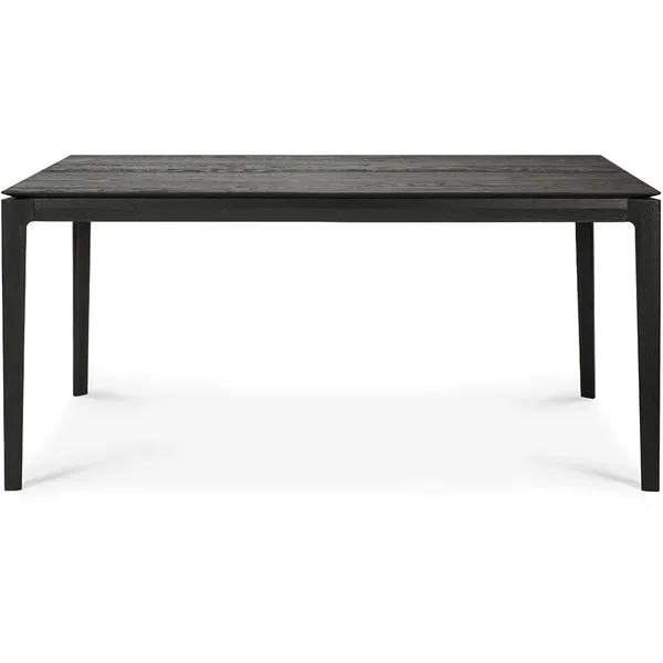 Oak Bok Spisebord Forlengbar Svart 160-240x90 cm