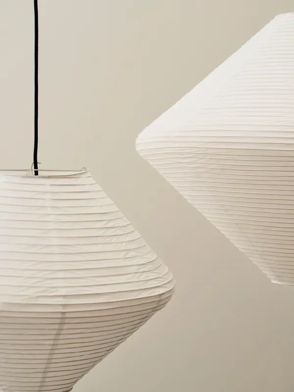 Paper Shade Diamond 80 Lampeskærm Classic White