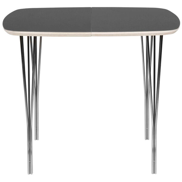 Symphony 86 Spisebord 90x90 cm Grafit Laminat / Krom