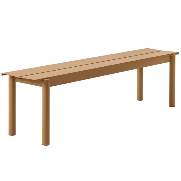 Linear Benk Stål 170 cm Burnt Orange