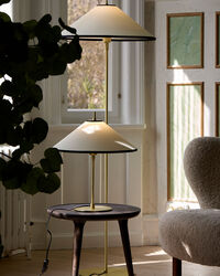 Tafta Bordlampe Ø40 cm Sort / Off-white