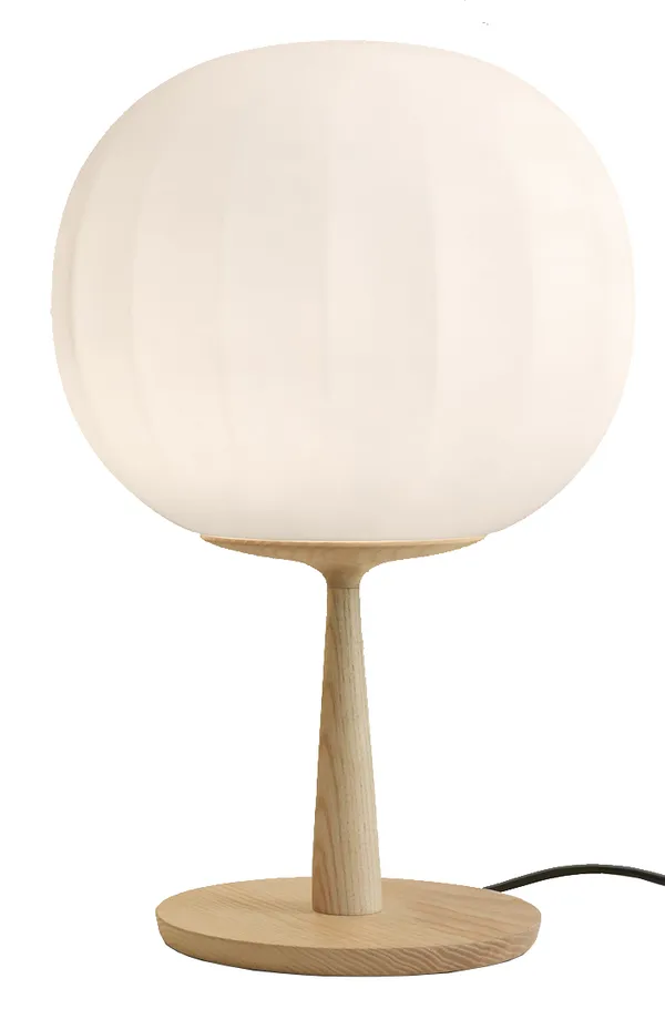 Lita Pöytävalaisin 30 cm Saarni / Opaalilasi