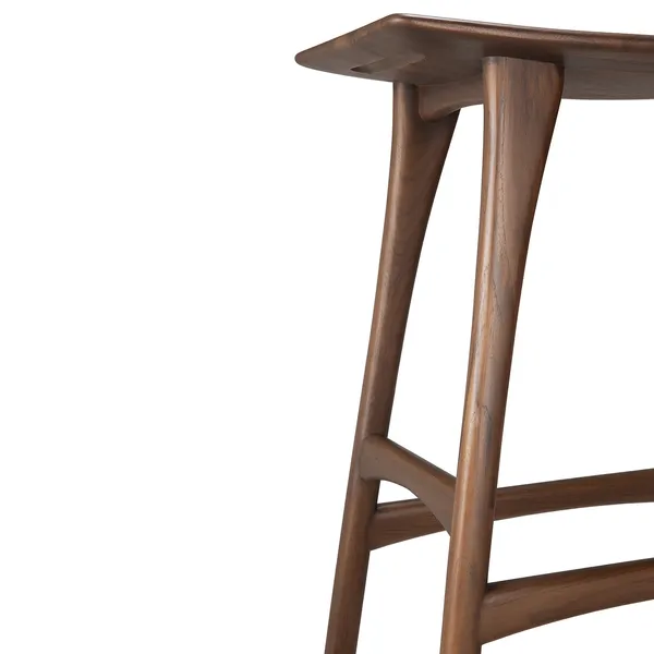 Osso Barstol 65 cm Sortbejdset Teak