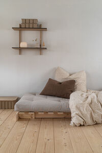 Roots 90 Loungefåtölj Furu / Beige