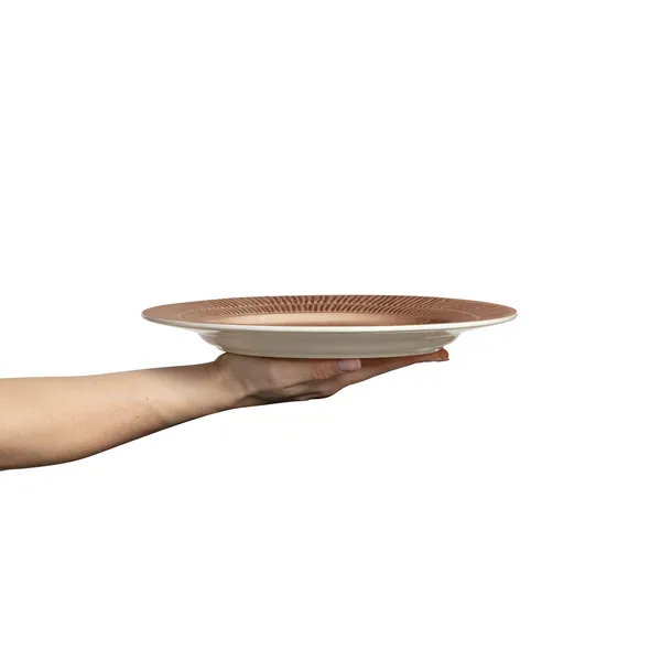 Stripes Tallerken 28 cm Cinnamon