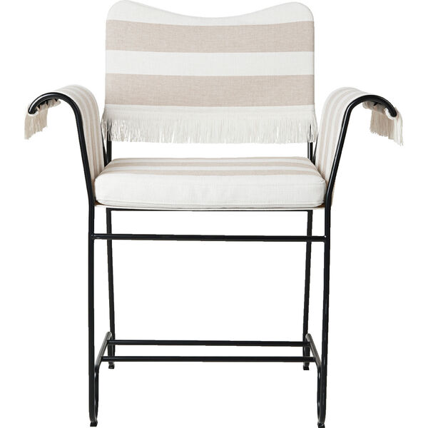 Tropique Spisebordsstol med Frynse Classic Black / Leslie Stripe 40