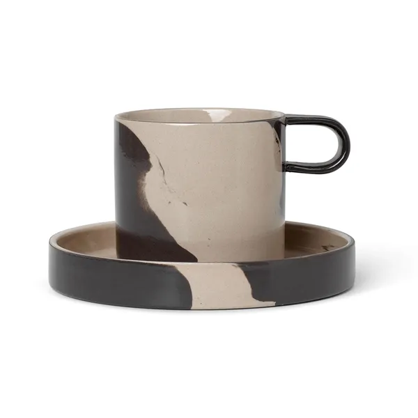 Inlay Kopp Med Fat Sand / Brun
