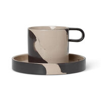 Inlay Kopp Med Fat Sand / Brun
