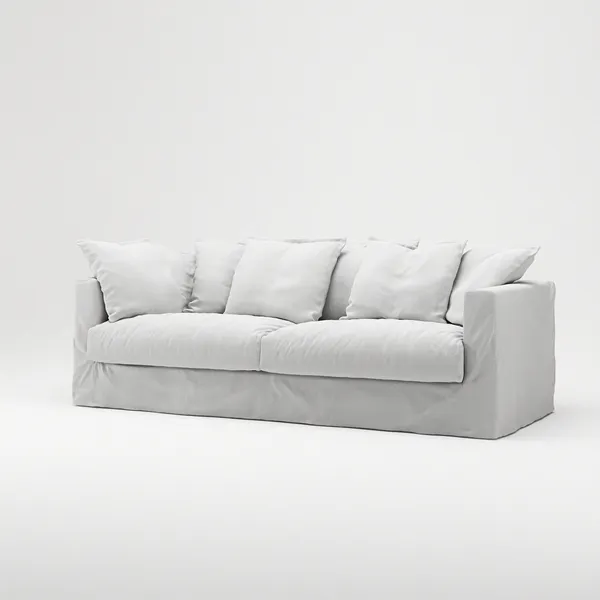 Le Grand Air 3-Seter Sofa Bomull Hvit