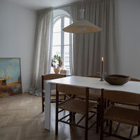 Ellie Gardin Dobbelt Bredde 290x250 cm Seagrass Nature
