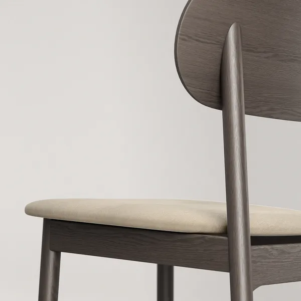Elephant Stol Mörk Ek / Beige Sammet