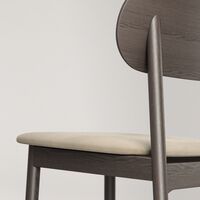 Elephant Stol Mörk Ek / Beige Sammet