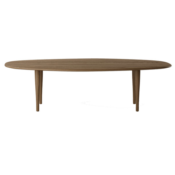 Jari Sofabord Oval 130 cm Røget Eg