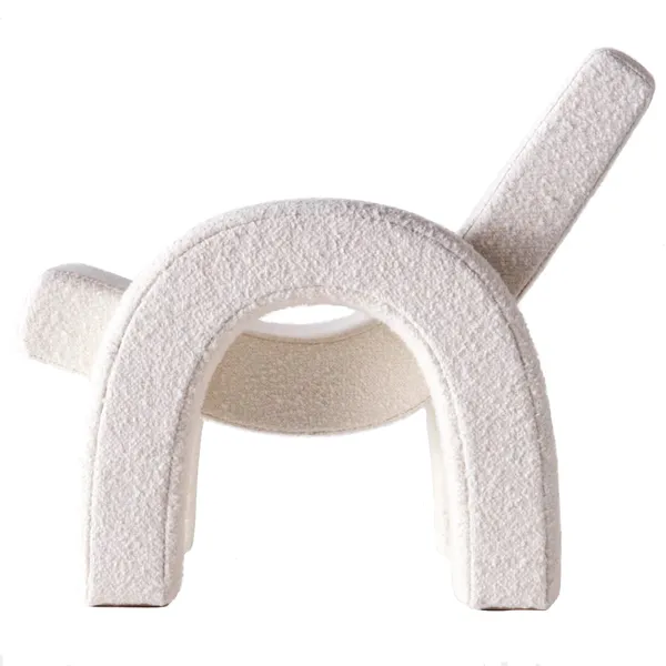 Arco Loungestol Bouclé Hvid