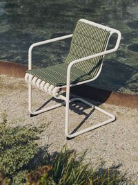 Terrazza Folding Seat Cushion 82x40 cm Olive bold stripe