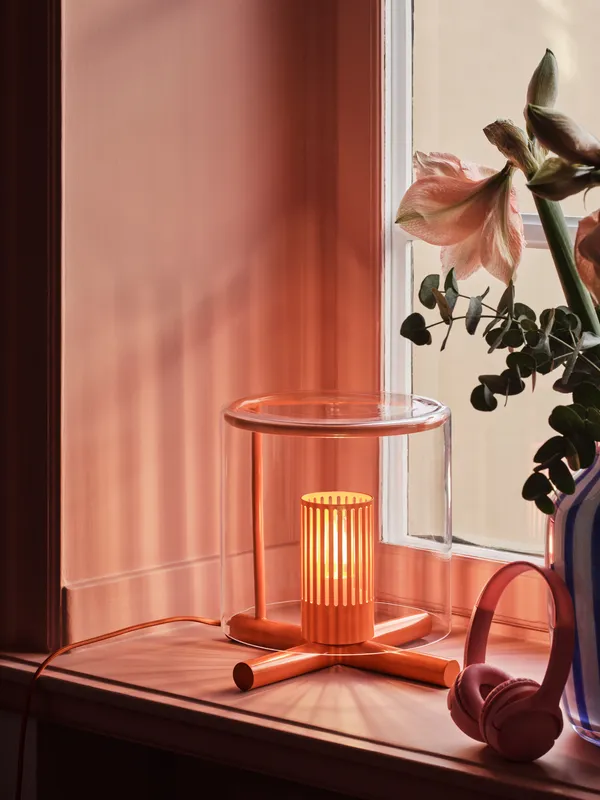 Fireplace Bordlampe Orange