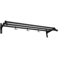 Nostalgi 291 Hattehylde 100 cm Sort / Messing