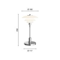 PH 1/1 Portabel Lampa Krompläterad