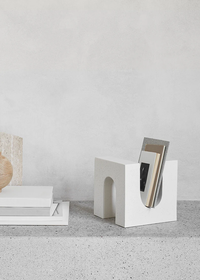 Brick Skulptur Vit