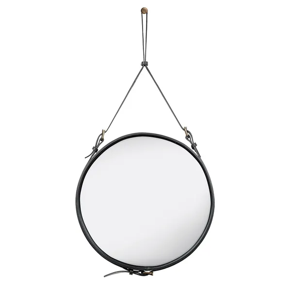 Adnet Vægspejl Cirkulær 58 cm Sort