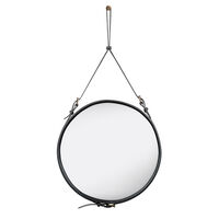 Adnet Vægspejl Cirkulær 58 cm Sort