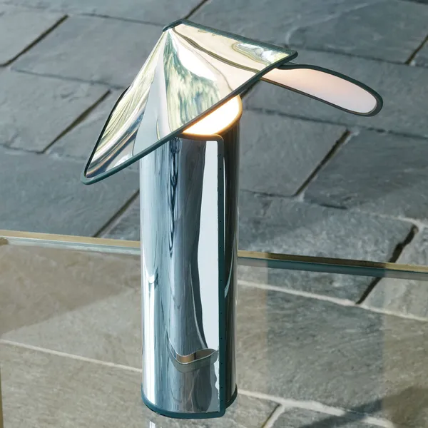 CHIARA T Bordlampe Aluminium / Antracitgrå