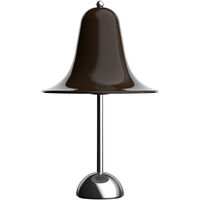 Pantop Bordslampa Ø23 Krom / Pitch Brown
