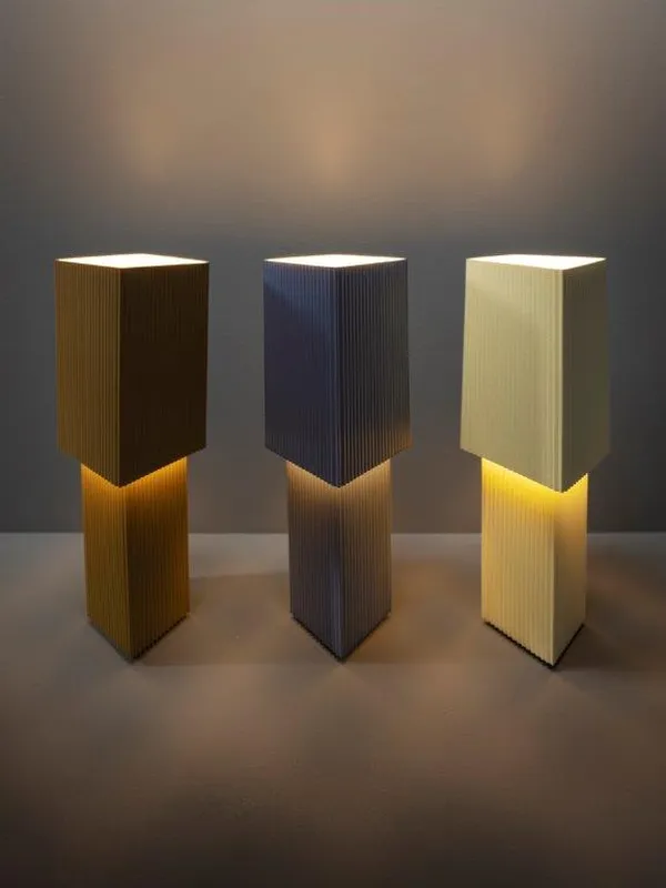 Romb Mini Bordlampe Bærbar Cumin