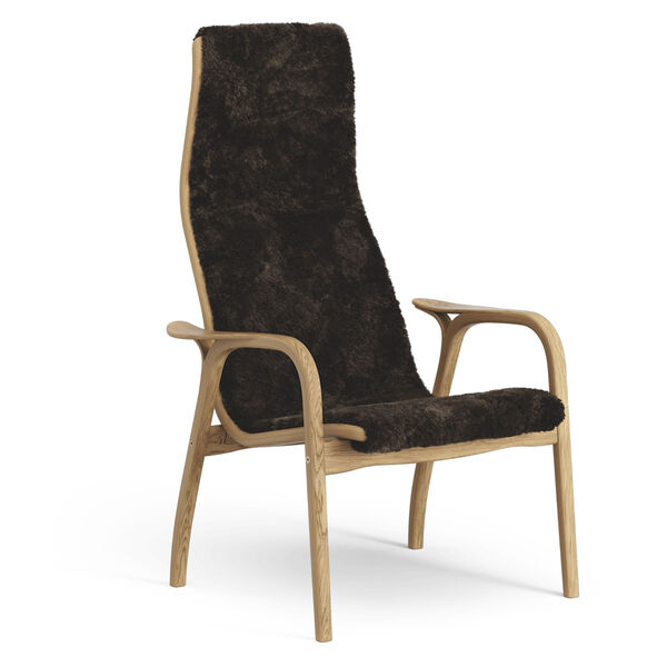 Lamino Lænestol Olieret Egetræ / Fåreskind Espresso