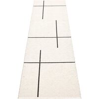 Fred Tæppe 70x270 cm Black / Vanilla