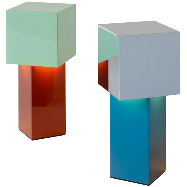 Pivot ATD7 Bærbar Bordlampe Rusty Red/Mintgrøn
