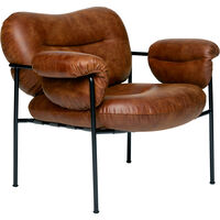 Bollo Loungestol Svarta Ben / Skinn Vintage Ranger