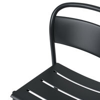 Linear Stol Stål Antracit