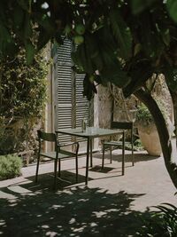 May Chair Outdoor Steel Dark Green