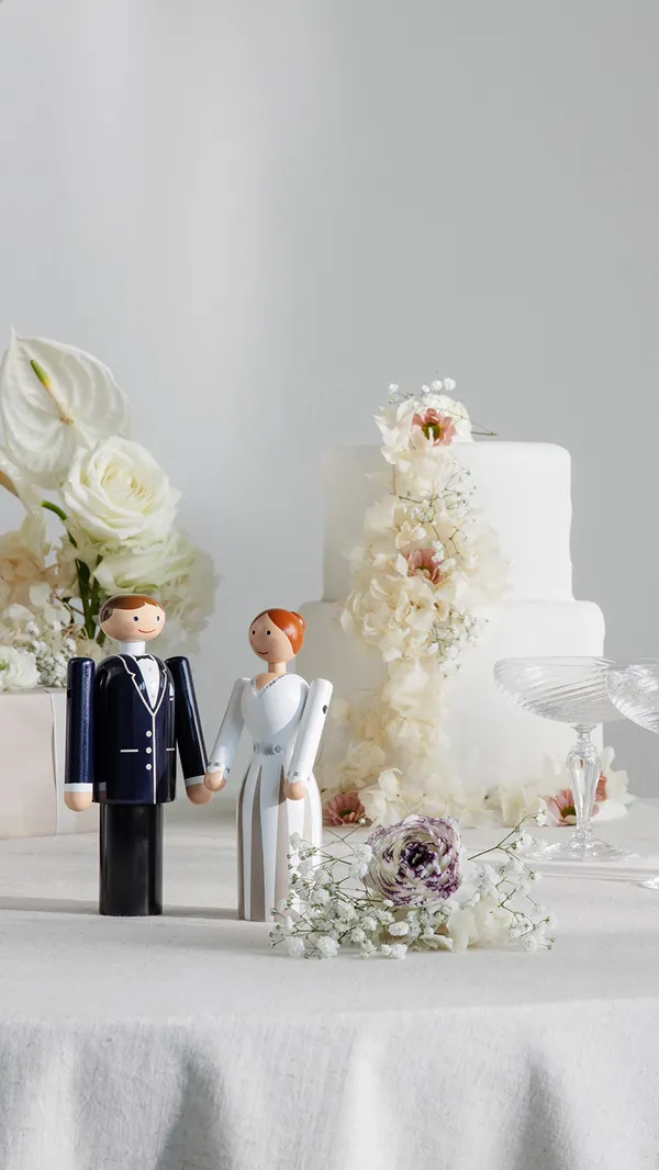 Groom Trefigur Svart/Svart / Hvit