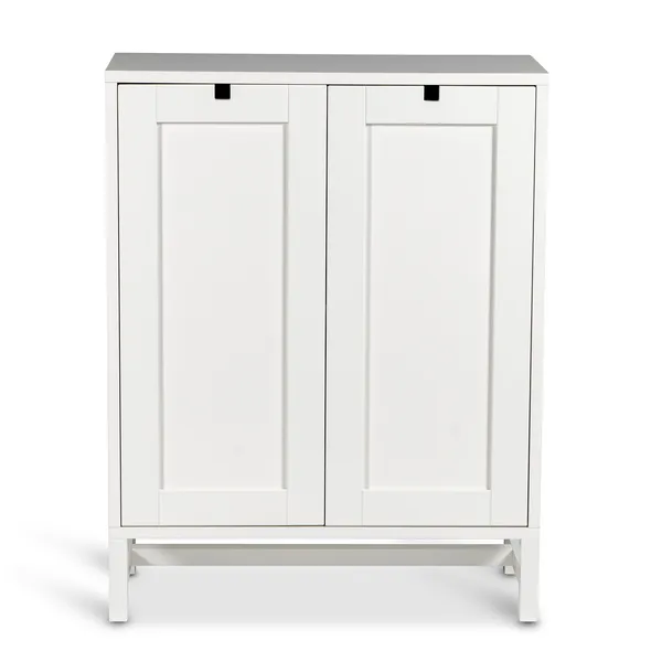Falsterbo Cabinet Covered Doors 90 cm White Lacquer