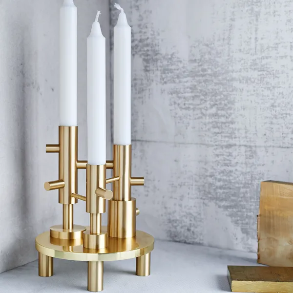Jaime Hayon Candleholder Ljushållare L H:20 cm Mässing