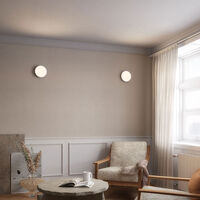 Plafon 20 Vegg-/Taklampe Hvit / Messing