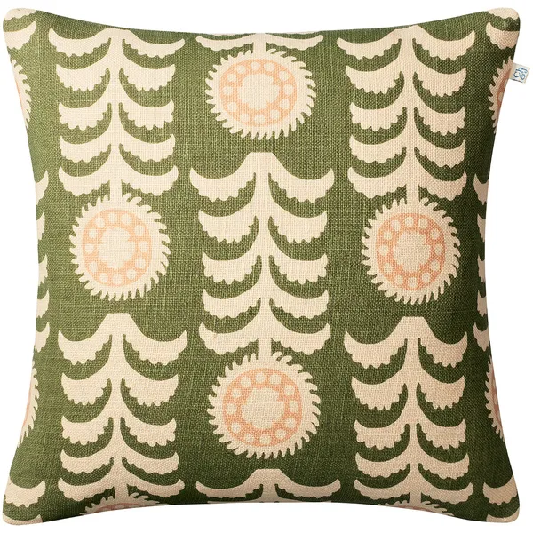 Alok Tyynynpäällinen 50x50 cm Light Beige / Cactus Green / Rose