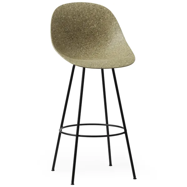 Mat Barstol 75 cm Seaweed / Sort